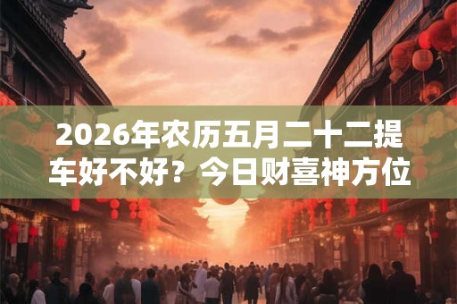 2026年农历五月二十二提车好不好?今日财喜神方位? 2026年农历五月二十二提车好不好?今日财喜神方位?