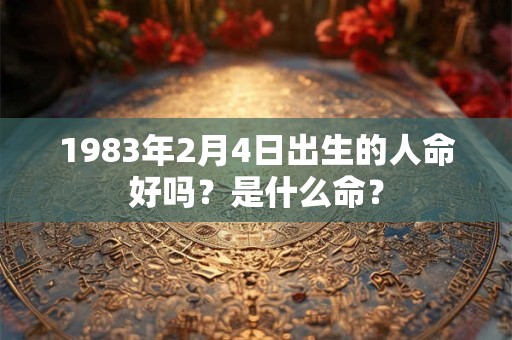 1983年2月4日出生的人命好吗?是什么命? 1983年2月4日出生的人命好吗?是什么命?