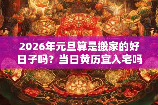 2026年元旦算是搬家的好日子吗?当日黄历宜入宅吗 2026年元旦算是搬家的好日子吗?当日黄历宜入宅吗
