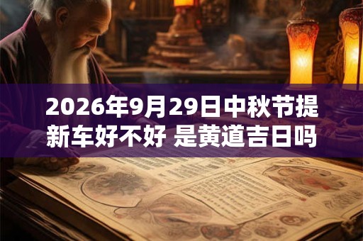 2026年9月29日中秋节提新车好不好 是黄道吉日吗 2026年9月29日中秋节提新车好不好 是黄道吉日吗