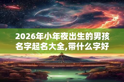 2026年小年夜出生的男孩名字起名大全,带什么字好