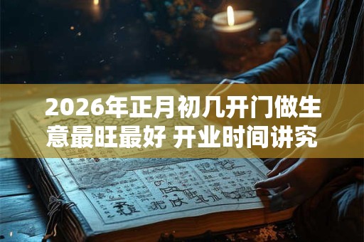 2026年正月初几开门做生意最旺最好 开业时间讲究