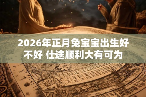 2026年正月兔宝宝出生好不好 仕途顺利大有可为