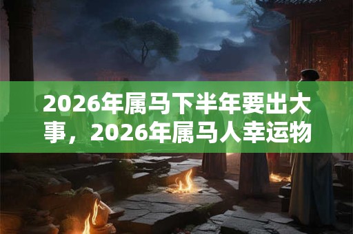2026年属马下半年要出大事,2026年属马人幸运物 2026年属马下半年要出大事,2026年属马人幸运物