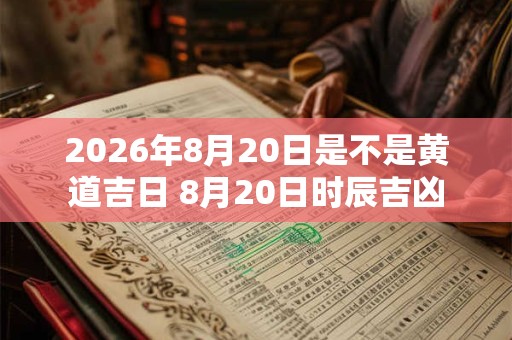 2026年8月20日是不是黄道吉日 8月20日时辰吉凶 2026年8月20日是不是黄道吉日 8月20日时辰吉凶
