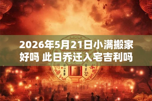 2026年5月21日小满搬家好吗 此日乔迁入宅吉利吗 2026年5月21日小满搬家好吗 此日乔迁入宅吉利吗