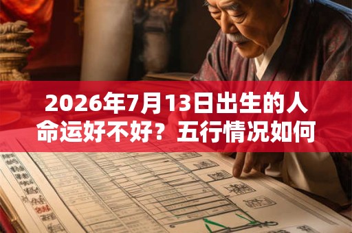 2026年7月13日出生的人命运好不好？五行情况如何