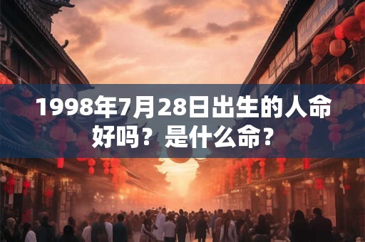 1998年7月28日出生的人命好吗?是什么命? 1998年7月28日出生的人命好吗?是什么命?