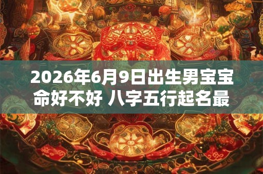 2026年6月9日出生男宝宝命好不好 八字五行起名最全款 2026年6月9日出生男宝宝命好不好 八字五行起名最全款