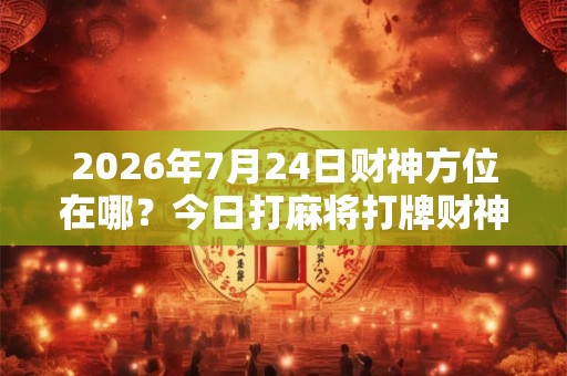 2026年7月24日财神方位在哪?今日打麻将打牌财神方位 2026年7月24日财神方位在哪?今日打麻将打牌财神方位
