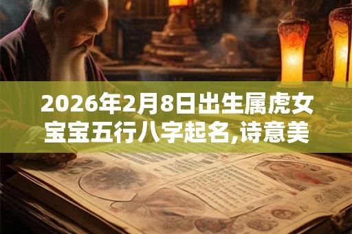 2026年2月8日出生属虎女宝宝五行八字起名,诗意美好的名字赏析