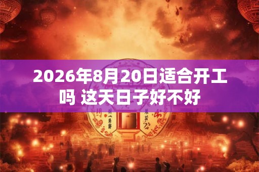 2026年8月20日适合开工吗 这天日子好不好 2026年8月20日适合开工吗 这天日子好不好