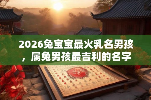 2026兔宝宝最火乳名男孩,属兔男孩最吉利的名字 2026兔宝宝最火乳名男孩,属兔男孩最吉利的名字