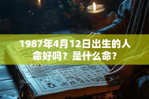 1987年4月12日出生的人命好吗？是什么命？