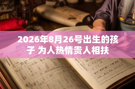 2026年8月26号出生的孩子 为人热情贵人相扶