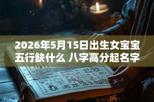 2026年5月15日出生女宝宝五行缺什么 八字高分起名字