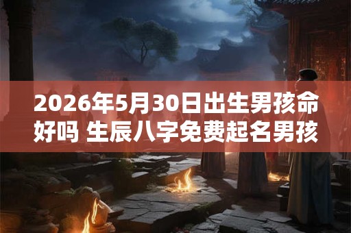 2026年5月30日出生男孩命好吗 生辰八字免费起名男孩