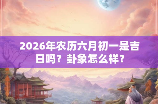 2026年农历六月初一是吉日吗？卦象怎么样？