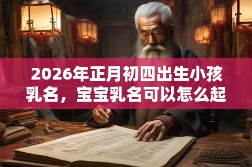 2026年正月初四出生小孩乳名，宝宝乳名可以怎么起？