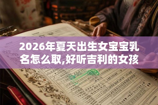 2026年夏天出生女宝宝乳名怎么取,好听吉利的女孩乳名 2026年夏天出生女宝宝乳名怎么取,好听吉利的女孩乳名