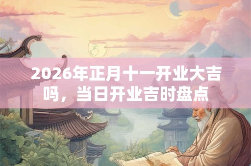 2026年正月十一开业大吉吗，当日开业吉时盘点