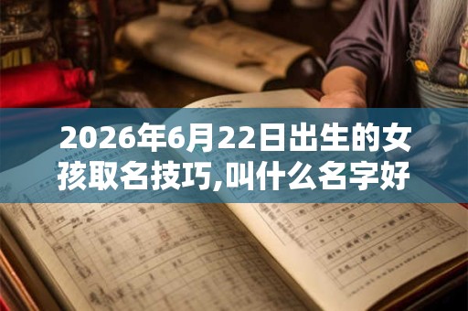 2026年6月22日出生的女孩取名技巧,叫什么名字好 2026年6月22日出生的女孩取名技巧,叫什么名字好