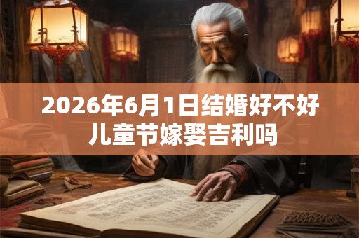 2026年6月1日结婚好不好 儿童节嫁娶吉利吗
