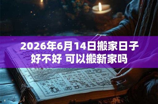 2026年6月14日搬家日子好不好 可以搬新家吗