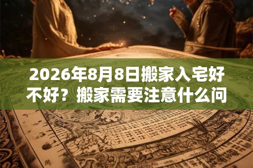 2026年8月8日搬家入宅好不好？搬家需要注意什么问题？