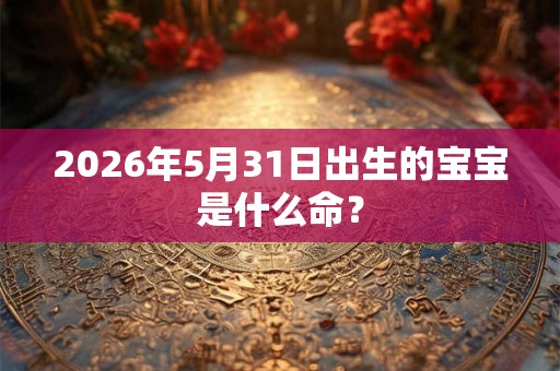 2026年5月31日出生的宝宝是什么命？