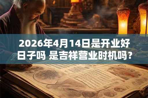 2026年4月14日是开业好日子吗 是吉祥营业时机吗？