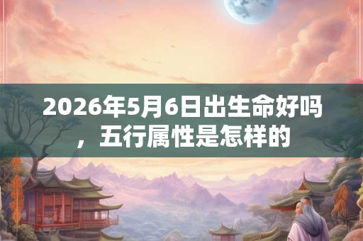 2026年5月6日出生命好吗，五行属性是怎样的