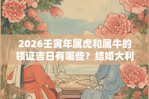 2026壬寅年属虎和属牛的领证吉日有哪些?结婚大利月 2026壬寅年属虎和属牛的领证吉日有哪些?结婚大利月
