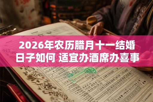 2026年农历腊月十一结婚日子如何 适宜办酒席办喜事吗