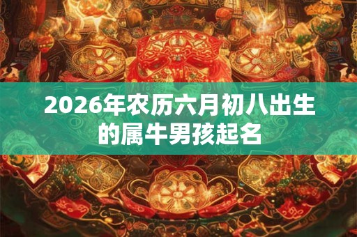 2026年农历六月初八出生的属牛男孩起名 2026年农历六月初八出生的属牛男孩起名