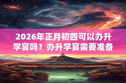 2026年正月初四可以办升学宴吗？办升学宴需要准备什么？