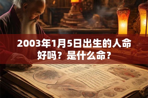 2003年1月5日出生的人命好吗?是什么命? 2003年1月5日出生的人命好吗?是什么命?
