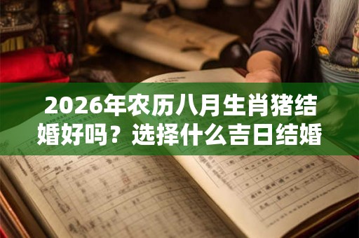 2026年农历八月生肖猪结婚好吗?选择什么吉日结婚能幸福? 2026年农历八月生肖猪结婚好吗?选择什么吉日结婚能幸福?