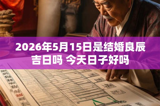 2026年5月15日是结婚良辰吉日吗 今天日子好吗