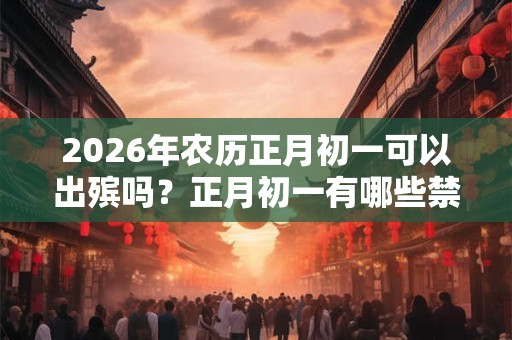 2026年农历正月初一可以出殡吗？正月初一有哪些禁忌？