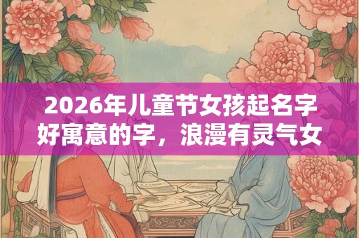 2026年儿童节女孩起名字好寓意的字，浪漫有灵气女孩名字