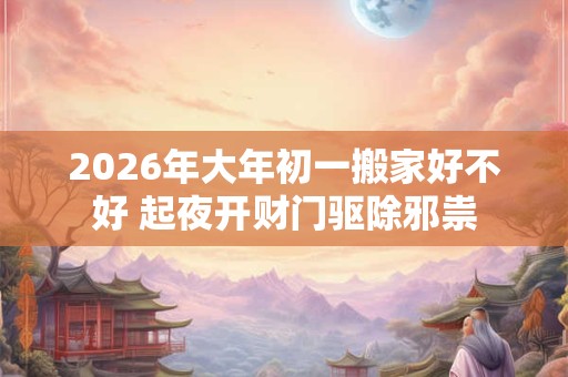 2026年大年初一搬家好不好 起夜开财门驱除邪祟