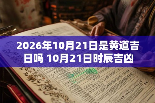 2026年10月21日是黄道吉日吗 10月21日时辰吉凶