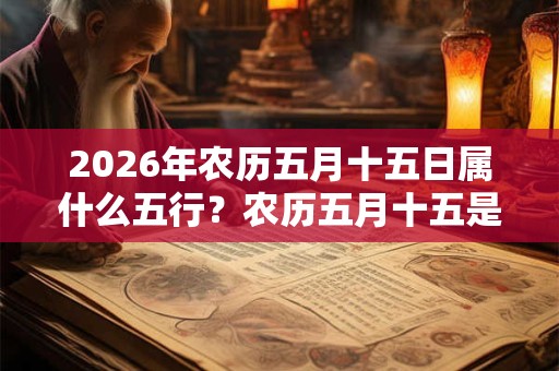 2026年农历五月十五日属什么五行?农历五月十五是什么日子 2026年农历五月十五日属什么五行?农历五月十五是什么日子
