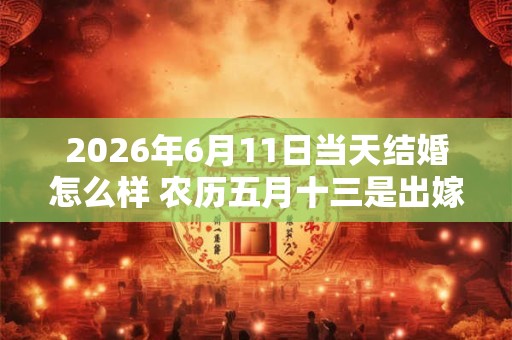 2026年6月11日当天结婚怎么样 农历五月十三是出嫁的吉利日子吗 2026年6月11日当天结婚怎么样 农历五月十三是出嫁的吉利日子吗