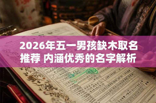 2026年五一男孩缺木取名推荐 内涵优秀的名字解析