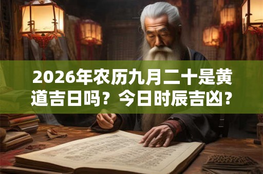 2026年农历九月二十是黄道吉日吗?今日时辰吉凶? 2026年农历九月二十是黄道吉日吗?今日时辰吉凶?