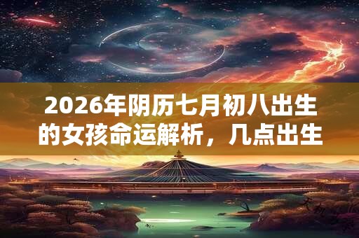 2026年阴历七月初八出生的女孩命运解析，几点出生好？