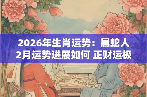 2026年生肖运势：属蛇人2月运势进展如何 正财运极好收入颇丰
