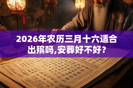 2026年农历三月十六适合出殡吗,安葬好不好? 2026年农历三月十六适合出殡吗,安葬好不好?